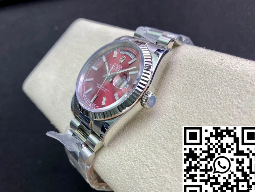 EW Date Factory 18k Day 118239 Rolex White Gold 0325